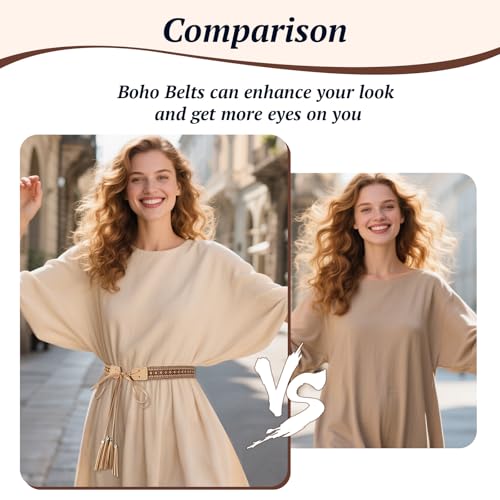 Boho Belts for Women, Rope Belts for Women4