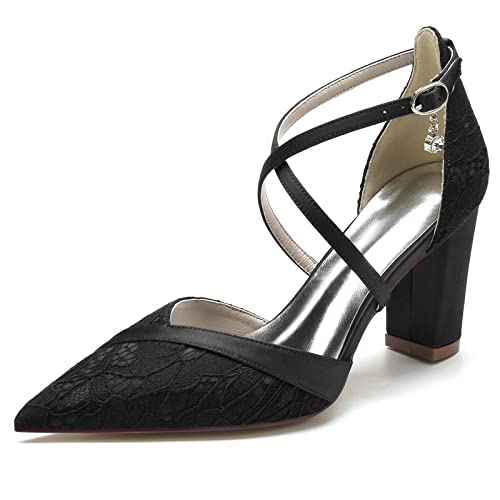 Chaussures mariage femme escarpins dentelle blanc talons carré bride