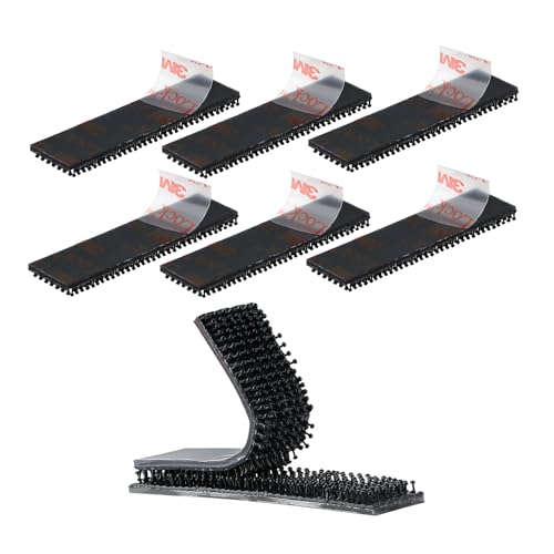 Dual Lock SJ3550 1/2'x 2' 6PCS Black Reclosable Fastener Heavy Duty Interlocking Tape Mushroom...