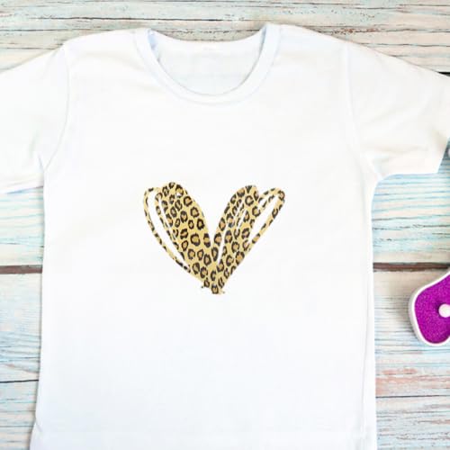 Film de transfert thermique imprimé léopard PU pour vêtement et T-shirt DIY - 5