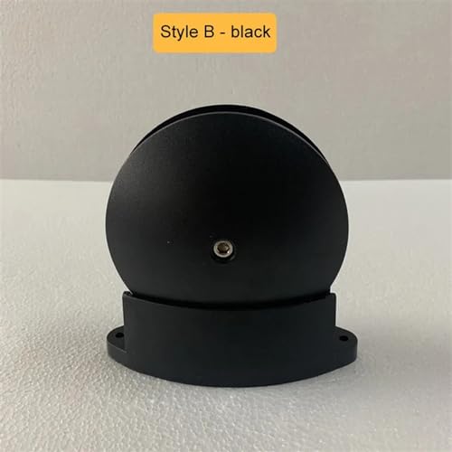 Luz LED para ventana y pasillo exterior en aplique negro impermeable de estilo B 2