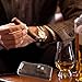 AMANCY Luxury 3 Holder Classy Black Brown Crocodile Pattern Leather Cigar Humidor Case Set with Lighter and Cutter - Great Cigar Gift Kit for men
