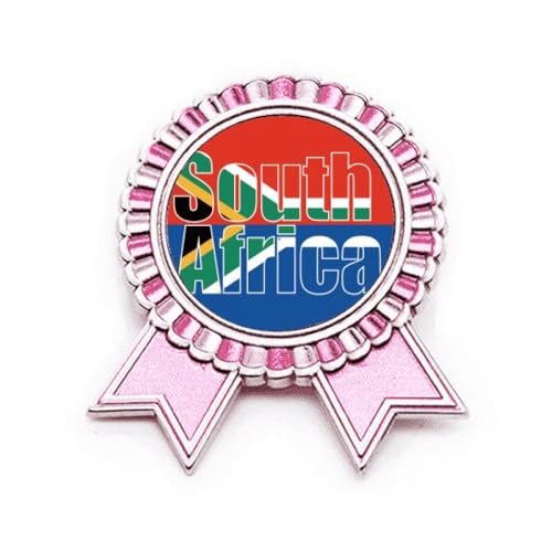 Broche drapeau Afrique du Sud Rose en métal taille M une idée cadeau originale
