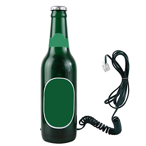 Oumij Teléfono Doméstico, WX-2180 Teléfono Fijo Creativo con Forma de Botella de...