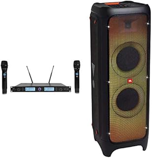 JBL Partybox 1000 Karaoke Machine System w/DJ Pad+Wristband+(2) Wireless Mics
