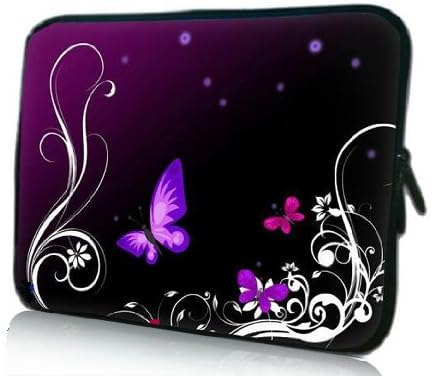 Purple Butterfly 17" 17.3" 17.4" 17.5 Universal Laptop Case Cover Bag Sleeve Protector Fit 17.3" Dell Inspiron Toshiba Satellite,17" inch Dell Alienware m17x,17" Apple MacBook Pro