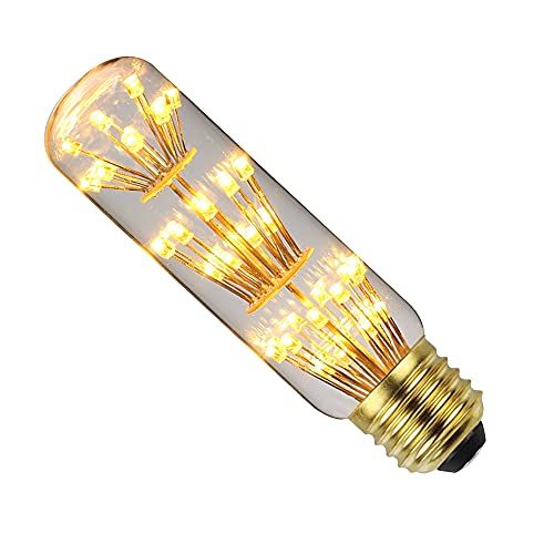 YANUODA Led Bulb Vintage Edison Bulb 3W Firework Light Bulb Big 110/130V E26 Decorative Light Bulb (T9)