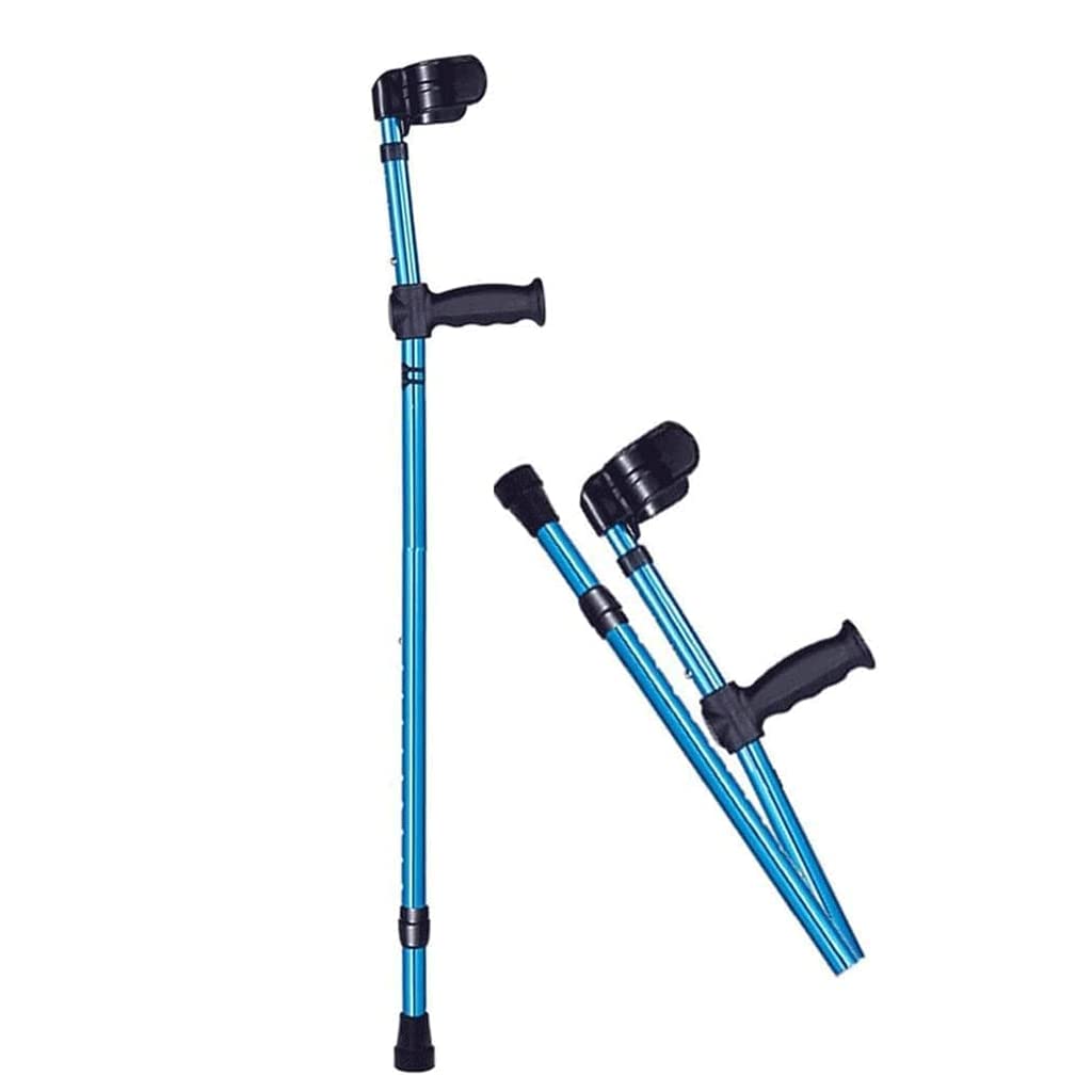 Muletas para Axilas para Adultos, Bastones Plegables de Aluminio, Bastones Ajustables con puño Abierto para Mujeres, Hombres y Personas Mayores/1 Unidad (1 Unidad)
