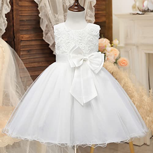 NNJXD Girl Sleeveless Lace 3D Flower Tutu Holiday Princess Dresses3