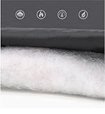 PIURUF Warmer Hundemantel Wasserdichter Hunde-Wintermantel für kleine/mittlere Hunde, 4 Beine bedeckt Winddichter Reflektierender Schneeanzug
