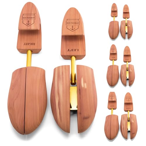 HOUNDSBAY Cedar Shoe Tree, Shoe Trees for Men & Women, Shaper & Stretcher