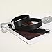 XZQTIVE Women's Leather Belt for Jeans Pants Dresses Fashion Ladies Western Leather Belt Silver Buckle, Black