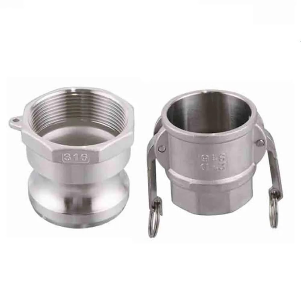 D+A un Set Di Adattatori per Raccordi Fatti in Casa, Raccordo Rapido Sus 304L da 1/2" 3/4" 1" 1/2" 3/4" 1" 1-1/4"1-1/2"/1-1/4"