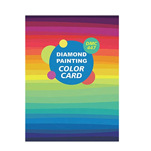 AMZLORD Diamond Painting Full Range Square Round Drill DMC447 Color Card (SK001) Cover