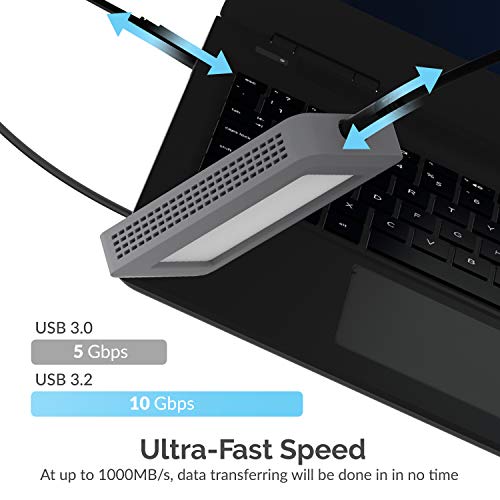 Sabrent caja externa resistente USB 3.2 IP67 para SSD M.2 NVMe miniatura 4