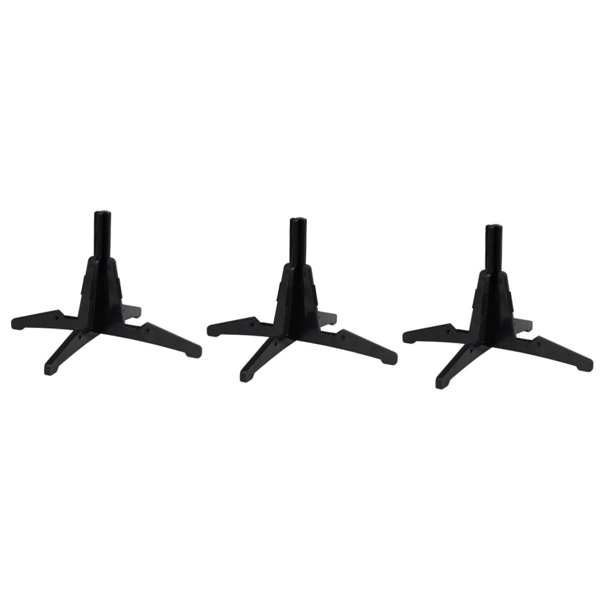 ibasenice 3pcs 4 Musical Instrument Stand Clarinet Holder Replacement Clarinet Accessories Oboe Bracket Oboe Holder Clarinet Bracket Clarinet Stand Black Oboe Stand Tripod Abs Fold