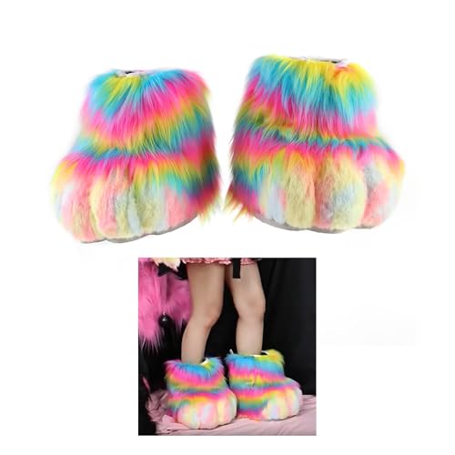 Chaussures en fourrure pour masquer vos pieds dans un costume de renard - 2