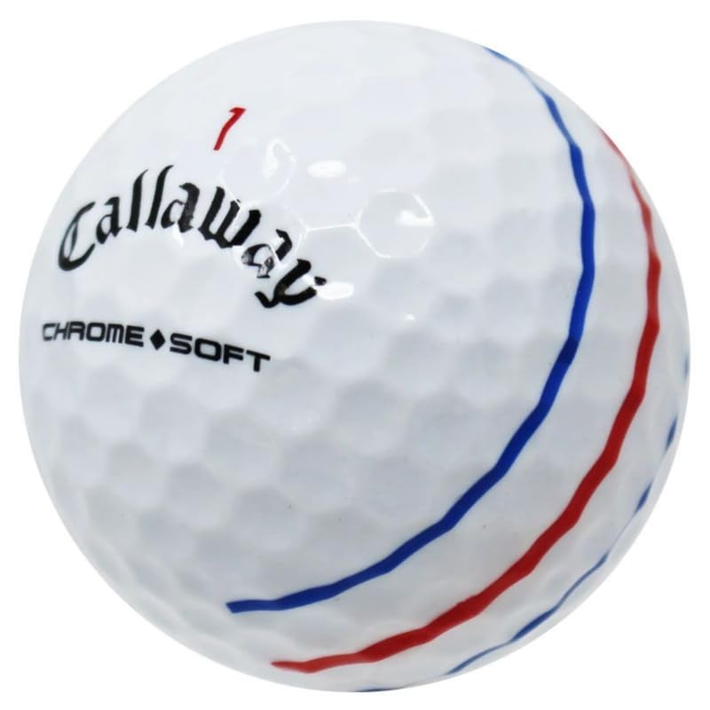 LostGolfBalls - Recycled Chrome Soft Triple Track Golf Balls, Good Condition, AAA Quality for Callaway, White