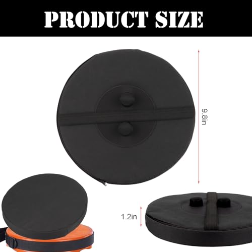 Image of Telescopic Stool Cushion with Memory Foam, Round Thickened Collapsible Stool Chair Pads, Retractable Folding Stool Cushion with Elastic Strap, Fits Round Retractable Folding Stools, 1 Pack