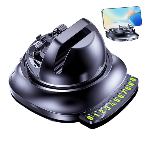 Soporte para teléfono móvil para coche – Soporte para salpicadero giratorio de 360°, soporte para dispositivos móviles, soporte de viaje para coche, herramienta de montaje manos libres, soporte para