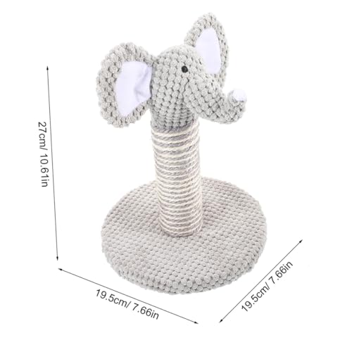 Set de 2 Rascadores para Gatos con Sisal Natural Diseño Elefante y Cebra miniatura 2
