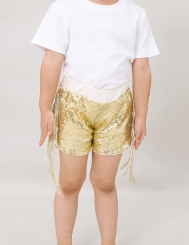 Cilucu Girls Sequin Shorts Toddler Baby Sparkly Party Tessel Summer Short Pants Kids Halloween Birthday Bottoms2