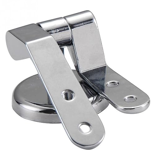 Heuskay Toilet Seat Hinges, Zinc Alloy, Black, Modern Style, Suitable for Wooden Resin & MDF Toilet Seats - Image 2