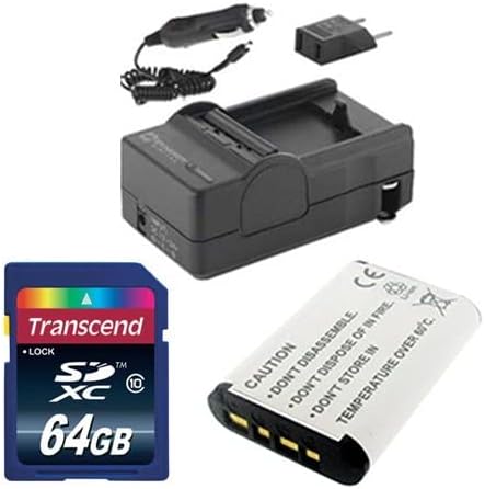 Synergy Digital Accessory Kit, Compatible with Sony Cyber-Shot DSC-HX400V Digital Camera Includes: SDNPBX1 Battery, SDM-1559 Charger, KSD64GB Memory Card
