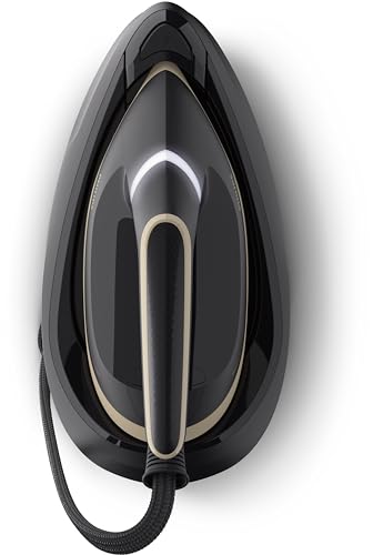 Philips Steam Generator Iron PerfectCare 6000 Series - 2400W, 130g/min Continuous Steam, 1.8L, OptimalTEMP Technology, Black/Gold - PSG6064/86