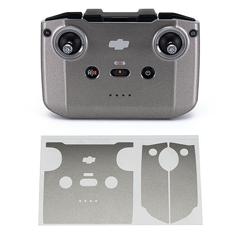 Image of WRAPGRADE Skin Stickers Compatible with DJI RC-N2 /N3 (Titanium)