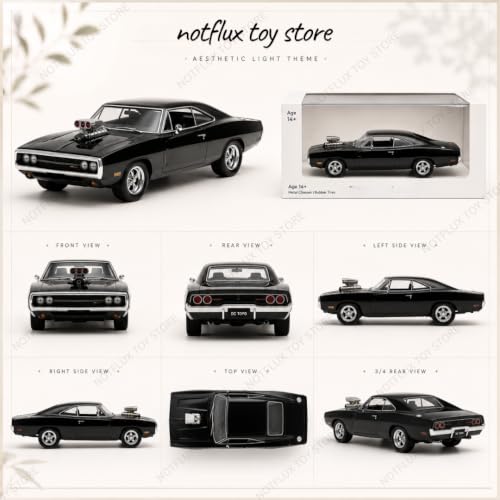 Image of Fast & Furious Toy Car 1:64 Scale Diecast Model Vehicle Metal Body Mini Racing Sports Muscle Car Collectible for Kids Boys and Car Collectors