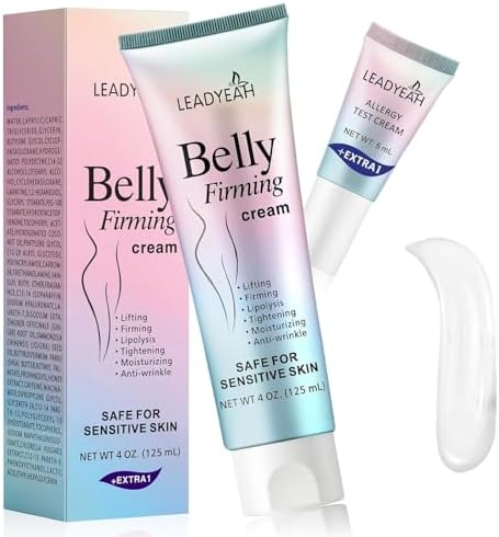 B Flat Belly Firming Cream - Moisturizing, Firming for Stomach, Thighs and Butt, Body Lotion for Women and Men, 125 ML