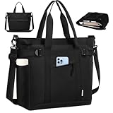 GALASALA Tote Bag Mujer Multibolsillos Impermeable, Bolsas de Mujer Universidad Grande y Ligera, Bolsa para Laptop Mujer,...