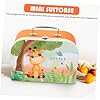 WRITWAA Maleta Infantil de Cartón con Asa Caja de Almacenamiento Portátil para Juguetes y Papelería Diseño Compacto y Seguro Organizador de Viaje para Niñas #4