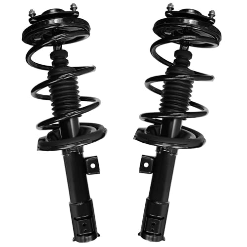 Image of Detroit Axle - 4pc Suspension Kit for 2008-2011 Mitsubishi Lancer, 2 Struts with Coil Spring 4 Front Rear Sway Bar Links 2009 2010 Replacement