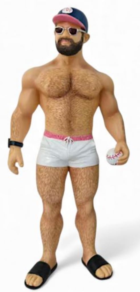 December Diamonds Pitcher Bear Figurine Ornament Resin Baseball Theme Holding Ball Whimsical Decorative Collectible
