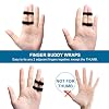 Finger Buddy Wraps, 6 PCS Finger Loops Tapes for Broken, Jammed, Swollen Finger or Dislocated Joint, Splints Brace for Pinky Ring Middle Index Trigger Finger, Toe Strap Bandage