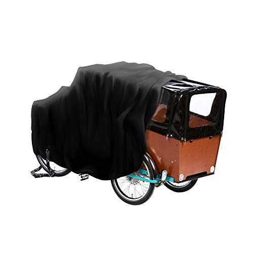 DS Covers Cargo Bâche de Protection 3 Roues avec Tente de Pluie