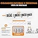 Imagen de SANTTIARI Pack Colgador Escobas y Fregonas + 1 Soporte Escobas Pared Adhesivo+ 4 Ganchos Multiusos