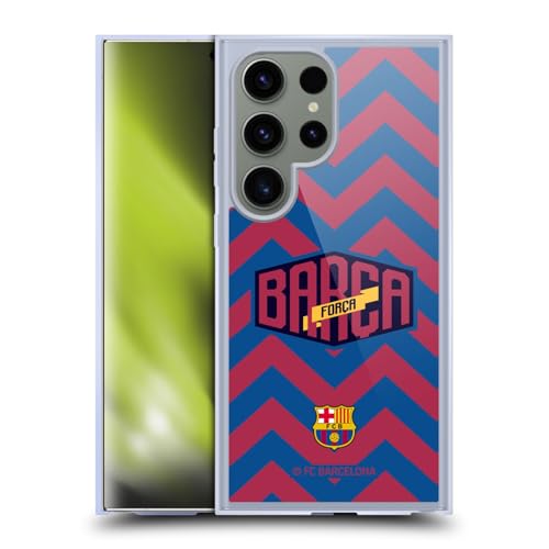 Coque S24 Ultra MagSafe FC Barcelona Gel, Fini les Rayures avec la Protection de Style Militaire