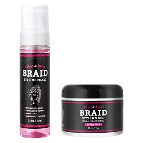 Nicole & Alyssa - Braid Styling Combo (Foam 7.2oz + Gel 8oz) Cover
