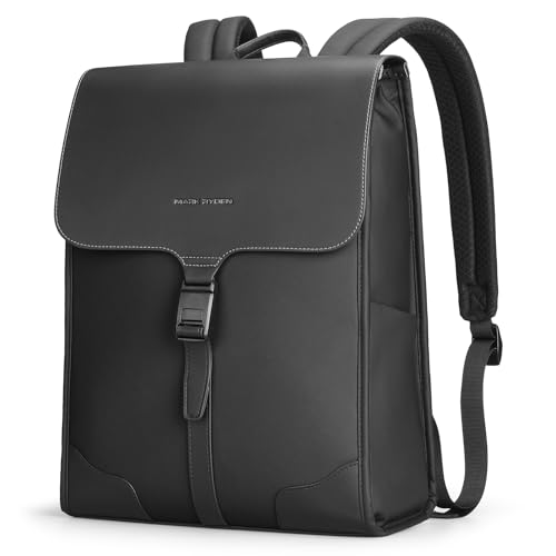 MARKETRON Slim Laptop Backpack for Men, 15.6 Inch Business Backpack with High Tech Magnetic Snap, Waterproof Fashion Casual Backpack Ideal for Working, Daily Life