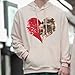 Imagen de ALICESER Sudadera con capucha personalizada con lentejuelas para hombres y mujeres