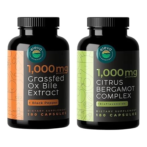 Eleva Nutrition Ox Bile Extract 1,000mg and Citrus Bergamot Complex + Bioflavonoids Bundle Cover