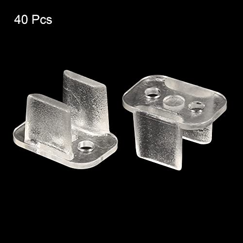 Image of MECCANIXITY LED Neon Mounting Clips Holder Mounting Bracket Support Fixing Clamps Fit 6mm Silicone LED Neon Strip Lighting, Pack of 40