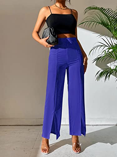 Image of Shasmi Women's Dress Pants Stretchy Work Slacks Business Casual Office Bootcut Leg Elastic Waist Regular Fit Plazzo Trouser Pant (Pant 65)