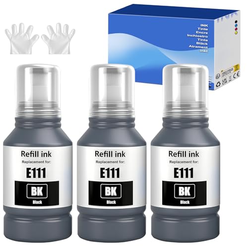 Cartouche d'encre noire C13T03M140 compatible EcoTank lot de 3 bouteilles