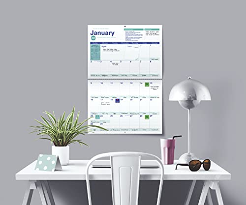 2022 Amy Knapp's Big Grid Family Organizer Wall Calendar: August 2021-December 2022