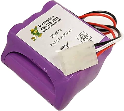 Ilco 502250107 - Cerradura de puerta de repuesto de batería alcalina de 9 V 2200 mAh, equivalente a la marca disponible en Yaxa Peru