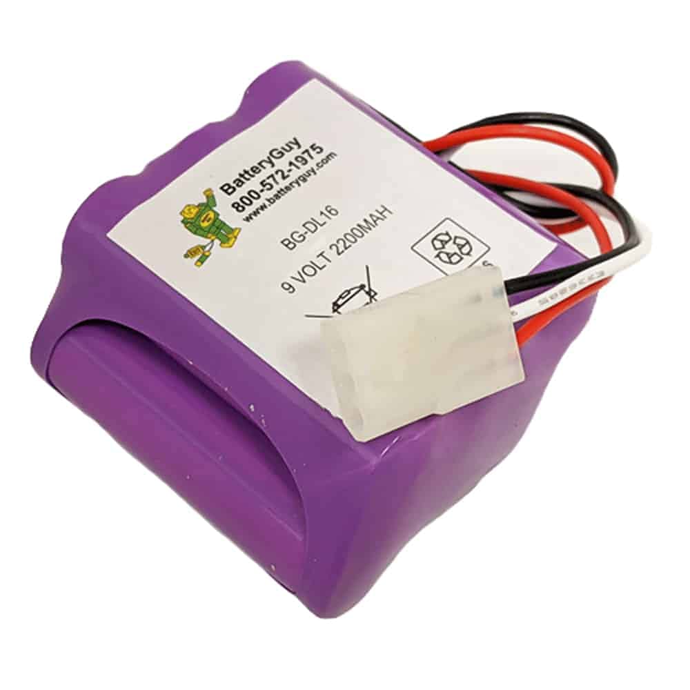 BatteryGuy Ilco 502250107 Door Lock Replacement 9V 2200mAh Alkaline Battery Brand Equivalent